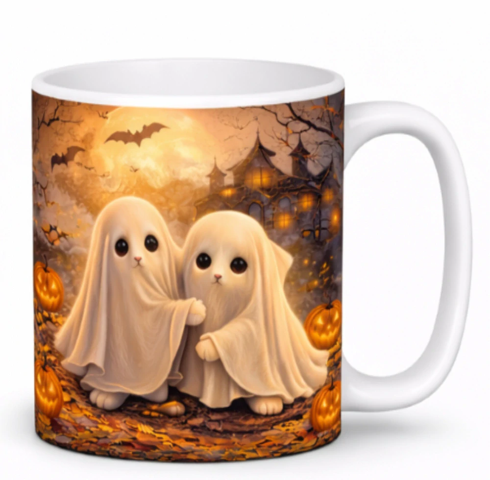 Šálka HALLOWEEN-malý duchovia