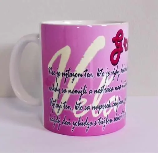 Šálka - Gratulujeme