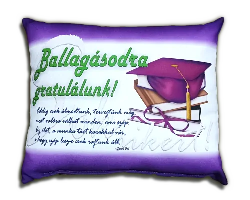 Díszpárna - Gratulálunk,mackó