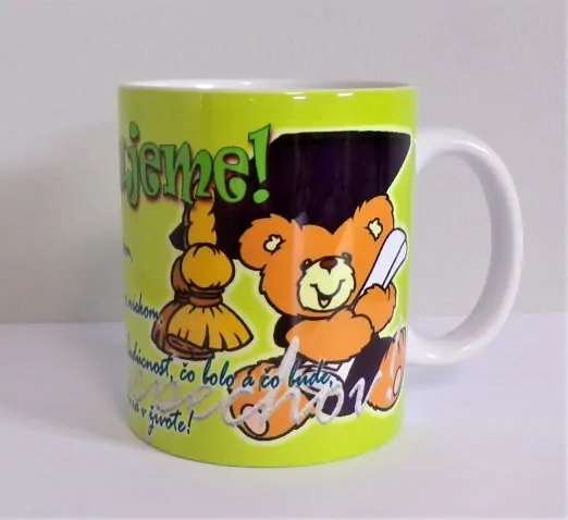 Šálka - Gratulujeme s mackom