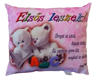 Díszpárna- Elsős leszek