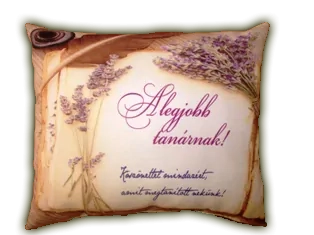 Díszpárna- A legjobb tanárnak