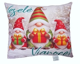 Vankúšik vianočný - Traja škriatkovia
