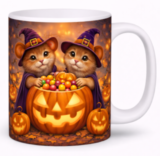 Šálka HALLOWEEN-lesné zvieratká ll.
